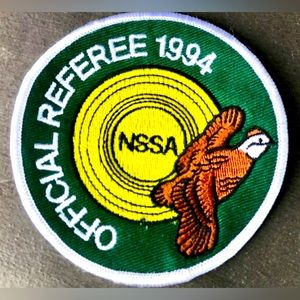 Vintage 1994 Antique OFFICIAL REFEREE NSSA Skeet Shooting Sew On Jacket Patch